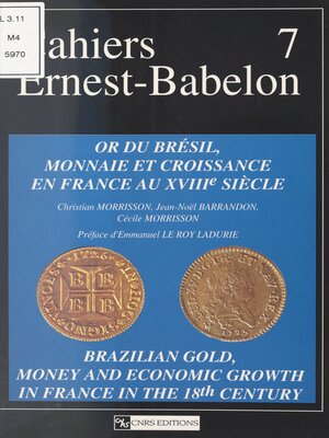 cover image of Or du Brésil, monnaie et croissance en France au 18e siècle